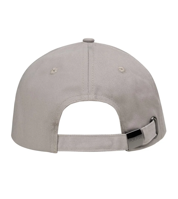 بوليس Police Gothic Monogram Cotton Baseball Cap - Gray