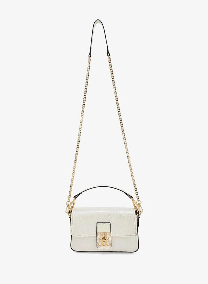 ELLE Lace Textured Crossbody Bag With Detachable Strap Ramadan Collections