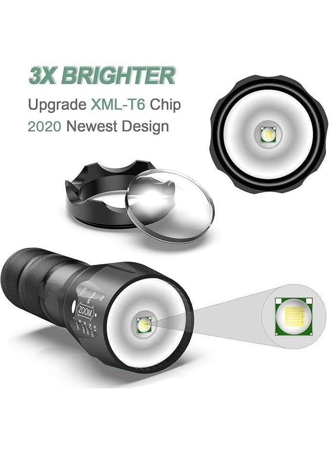 Dhriyag Dhriyag Zoomable 5 Mode LedXMLT650 Torch Black Rechargeable  - Image 2