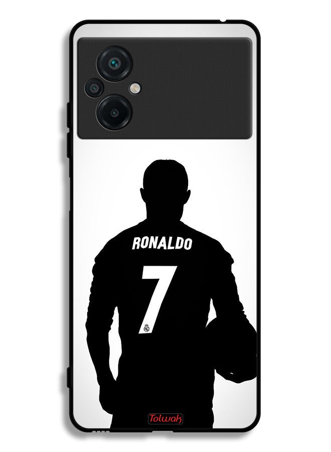 Tolwak غطاء حماية Xiaomi Poco M5 4G بقناع كريستيانو رونالدو - Image 2