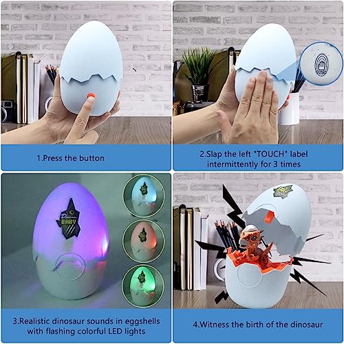 Wekity Hatching Eggs Dinosaur ToysDinosaur EggsLED Light and SoundCreative Educational Toy Party Favor Easter Birthday Gift for Kid Ceratosauru - Image 5