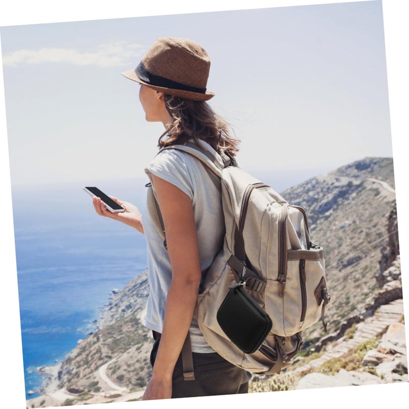 Black Travel Organizer Bag For Data Cables Chargers And Accessories - Image 5