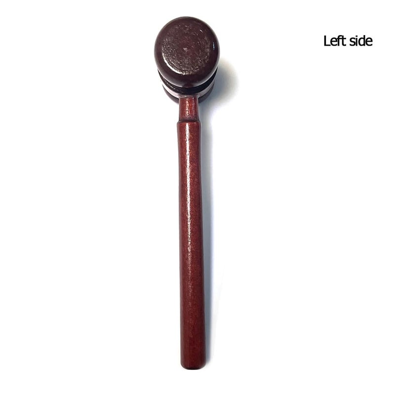 Aliotech Wooden Courtroom Gavel Judge Gavel Costume Accessory Justice Costume Accessories Props for Auction Sale Using Only - Image 4