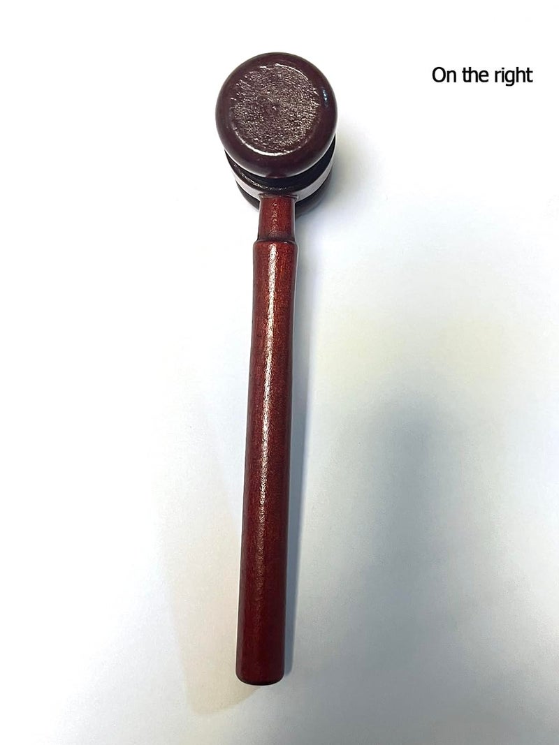 Aliotech Wooden Courtroom Gavel Judge Gavel Costume Accessory Justice Costume Accessories Props for Auction Sale Using Only - Image 5