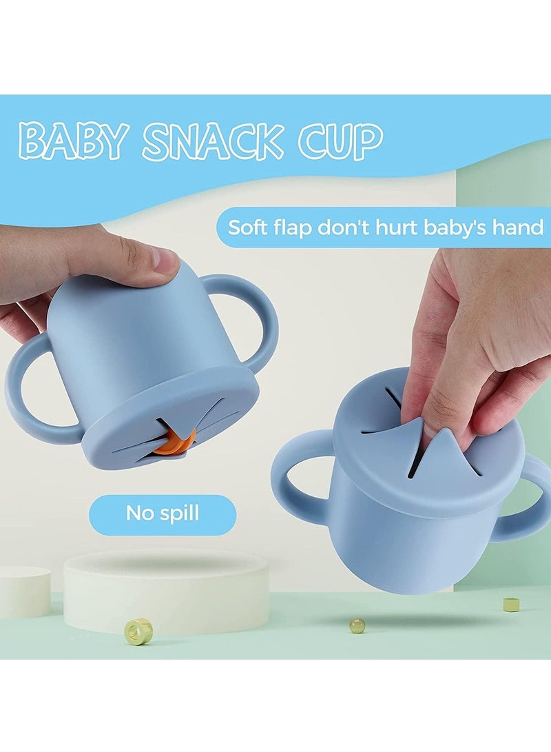 Gonice Toddlers Sippy Cup & Snack Container 2-in-1, Spill Proof Baby Straw Cup - Image 5