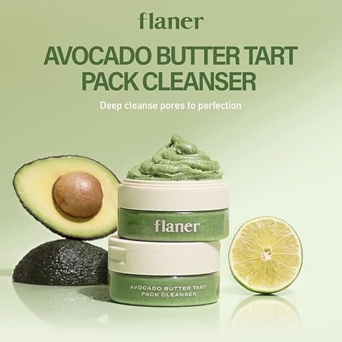 FLANER Avocado Pack Cleanser – 2-IN-1 Natural Face Wash and Pore Mask, Blackhead Remover, Gentle Face Cleanser for Daily Makeup Removal & Pore Care, Dermatologically Tested for Sensitive Skin, 4.23 fl.oz - Image 2