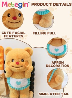 85cm Soft Animal Plush Toy, Resilient Plush Bear, Fuzzy Standing Plush Bear Embroided with Apron, Good Companion for Kids to Sleep, Ideal Gift for Kids and Adults - pzsku/Z7497A9DFE15A1122CFDBZ/45/_/1736905139/9898ec48-b17e-4046-876a-9f8f64989cdf