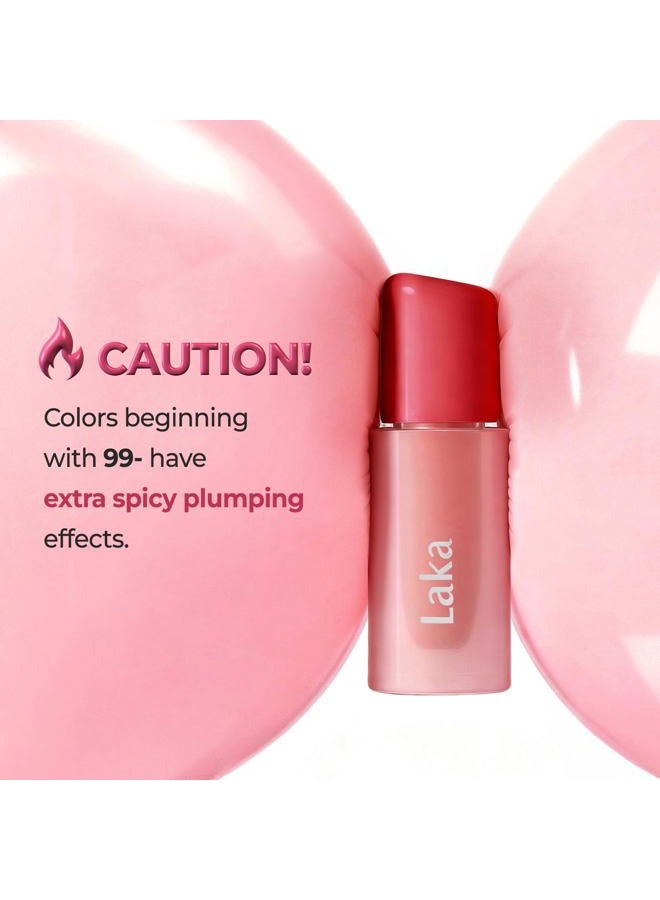 Laka Popping Balloon Lip Stain, 4.5g/0.15oz, Glossy Plumping Lip Tint, Moisturizing, Non-Sticky Texture for All-Day Hydration, Vegan, K-Beauty (#504 Popping) - Image 5