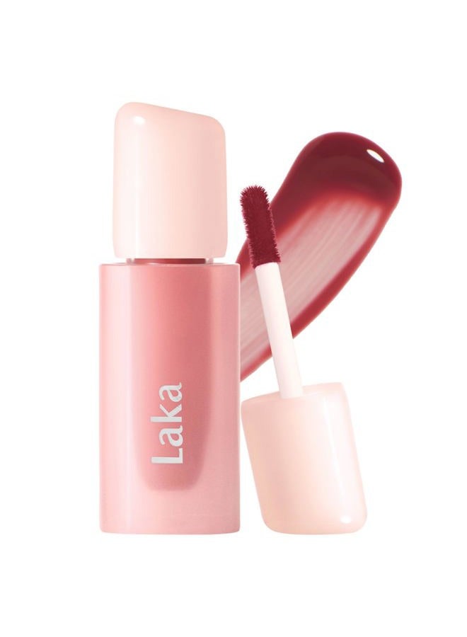 Laka Popping Balloon Lip Stain, 4.5g/0.15oz, Glossy Plumping Lip Tint, Moisturizing, Non-Sticky Texture for All-Day Hydration, Vegan, K-Beauty (#504 Popping) - Image 1