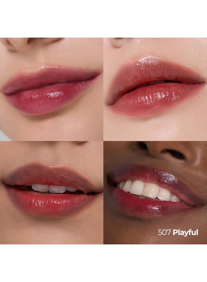 Laka Popping Balloon Lip Stain, 4.5g/0.15oz, Glossy Plumping Lip Tint, Moisturizing, Non-Sticky Texture for All-Day Hydration, Vegan, K-Beauty (#504 Popping) - Image 2