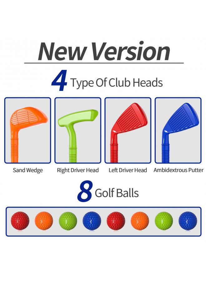 Bennol Toddler Golf Set Toys for Kids, Upgraded Kids Golf Cart Toys Sets with 4 Golf Sticks, 8 Balls and 1 Mat, Indoor & Outdoor Golf Toys for 3 4 5 6 Year Old Boys Girls Toddlers - Image 4