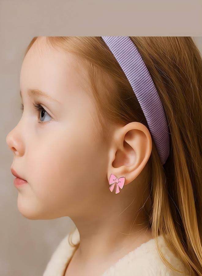 مجموعة أقراط مضادة للحساسية للبنات - 20 زوجًا من الأقراط المرصعة اللطيفة للأطفال والنساء ذوات الأذنين الحساسة، عبوة أقراط بظهر لولبي خالية من النيكل، أقراط لطيفة للبنات - Image 3