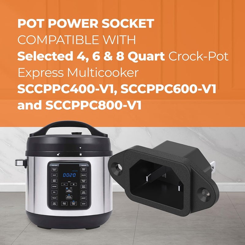 Pokin Pressure Power Socket Replaccement for 4, 6 & 8 Quart Crock-Pot Express Multicooker SCCPPC400-V1, SCCPPC600-V1 and SCCPPC800-V1 Pressure Cooker Replacement Parts - Image 2