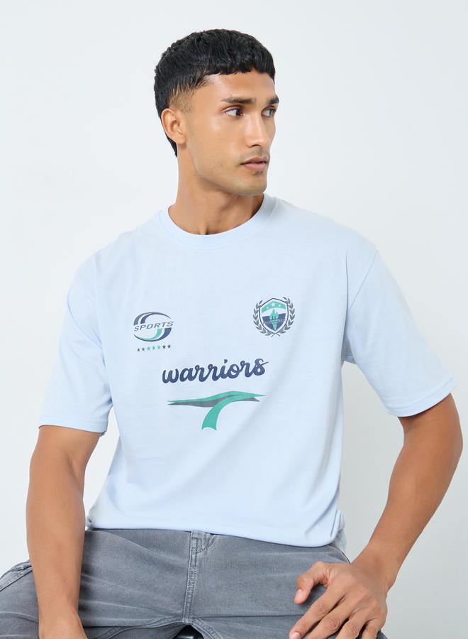 ستايلي تيشيرت واسع بطبعة جرافيك - Image 1