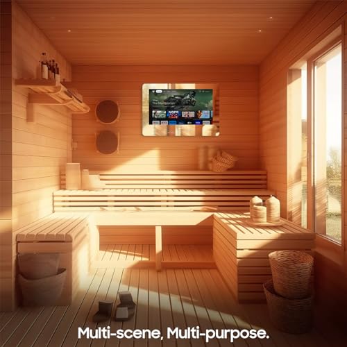 SYLVOX 24'' Smart TV Bathroom Magic Mirror Waterproof LED TV 1080P 500NITS High Brightness Dual Front Speakers Wall mounting Suitable for Bathrooms,Hotels,Saunas - Image 5