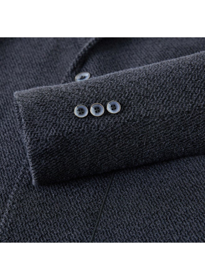 Flying in the snow Leisure Fashion Blazer] Men's Jacket With Suit Collar, Versatile And Simple Dad's Autumn Jacket - Image 5