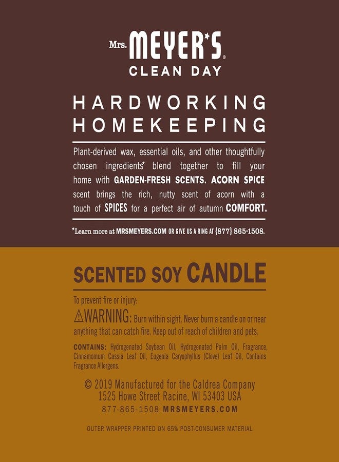SC Johnson MRS MEYER'S Acorn Spice Candle, 4.9 OZ - Image 2
