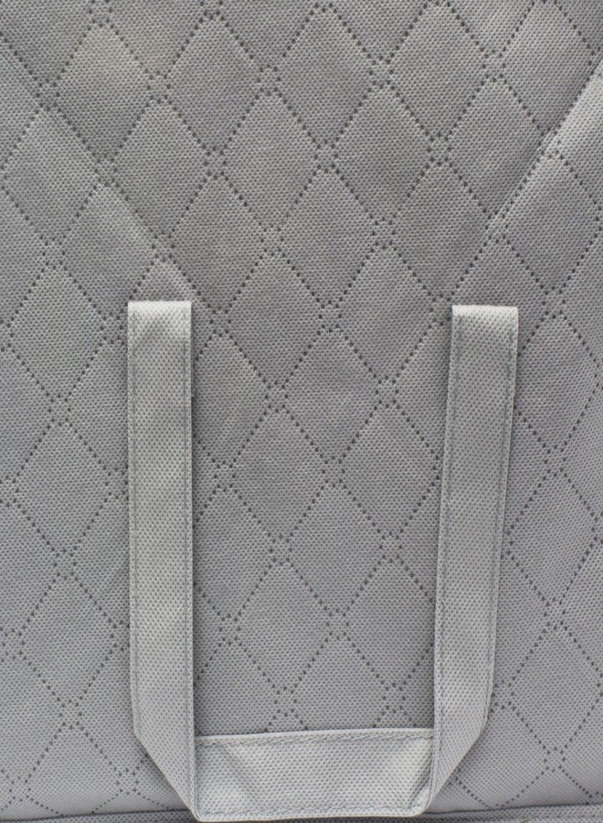 Sorbus Foldable Storage Bag Organizers, 3 Sections, Great for Clothes, Blankets, Closets, Bedrooms, and More, 2-Pack (Gray) - Image 5