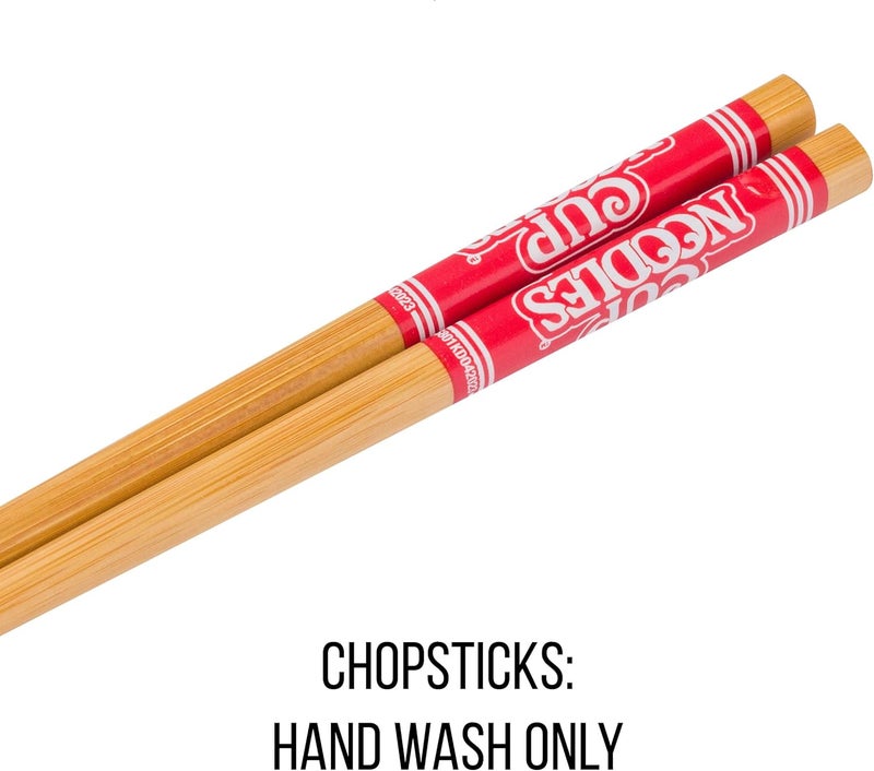 Silver Buffalo Nissin Classic Cup Noodles Logo Much More than a Soup Ceramic Ramen Noodle Rice Bowl with Chopsticks Microwave Safe 20 Ounces - Image 4