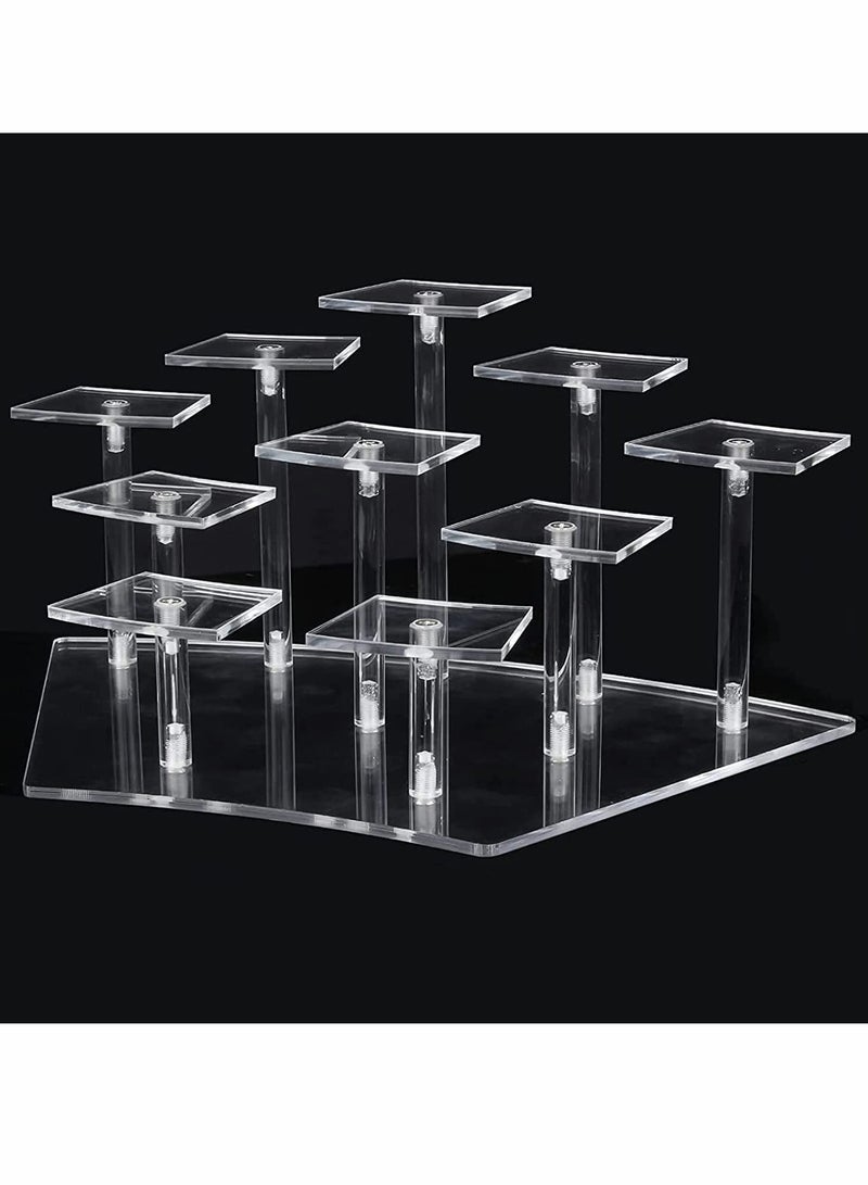 Excefore Acrylic Display Stand Risers Display Stand for Figures Collectibles, Toys and Dolls, Jewelry - Image 1