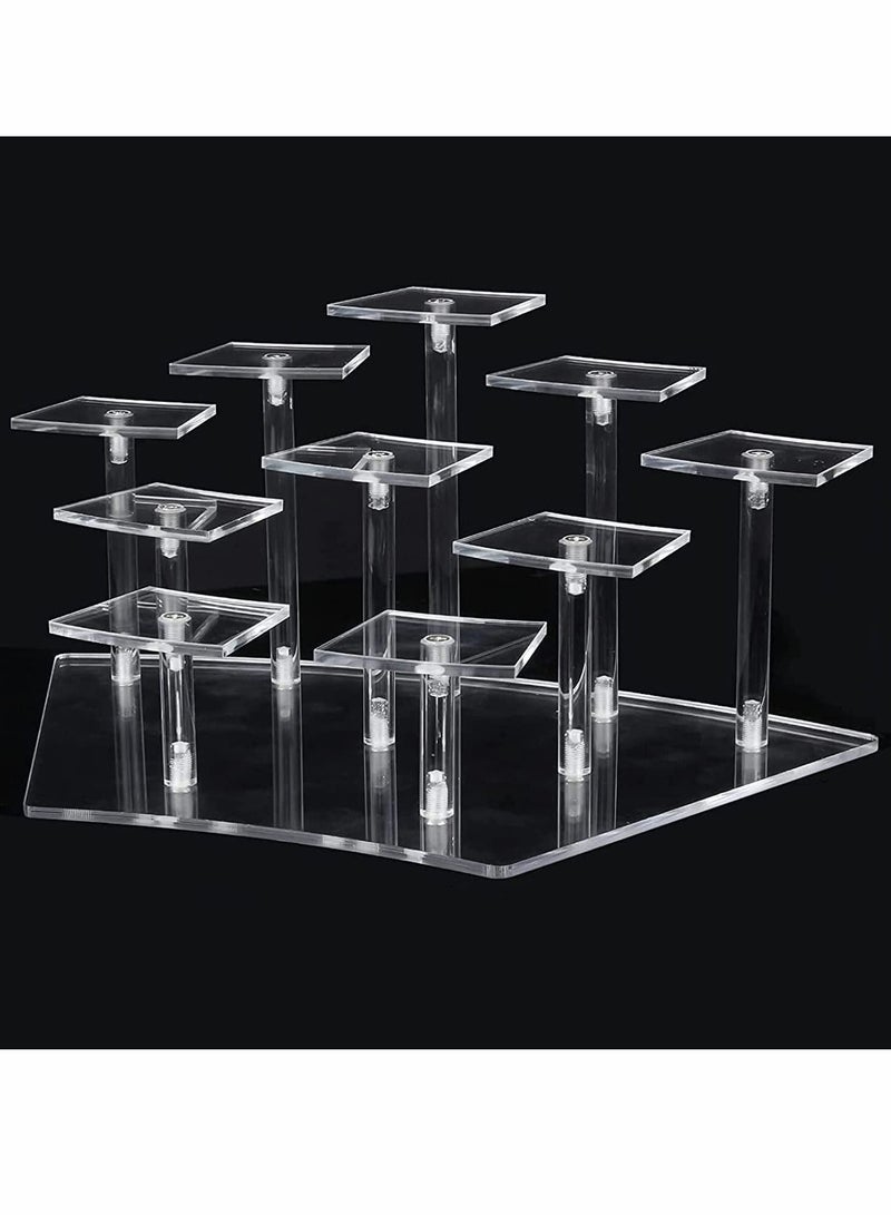 Excefore Acrylic Display Stand Risers Display Stand for Figures Collectibles, Toys and Dolls, Jewelry  - Image 1