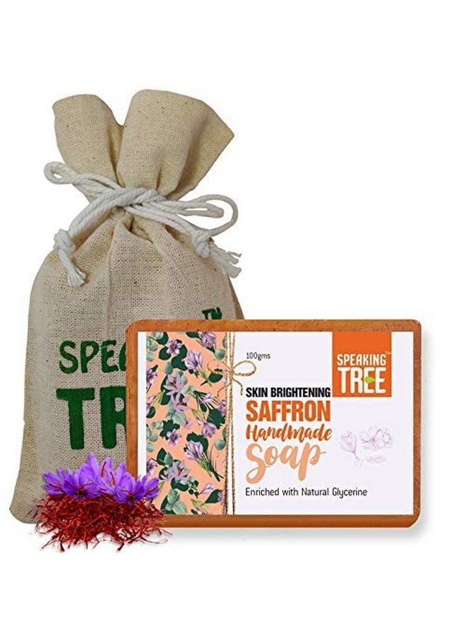 Speaking Tree Speaking Tree Skin Brightening Saffron Handmade Soap - 100 gms  - Image 1