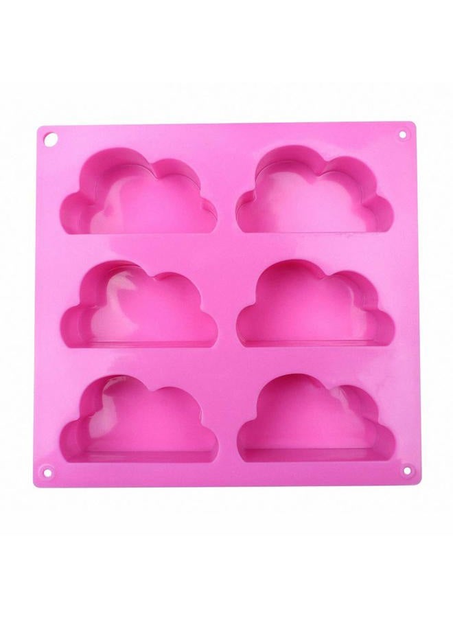 Fewo 2 Pack Cloud Cupcake Pans Mousse Cake Silicone Molds Jello Soap Wax Crayon Melt Bath Bomb Mold Lotion Bar Molds Ice Cube Trays - Image 3