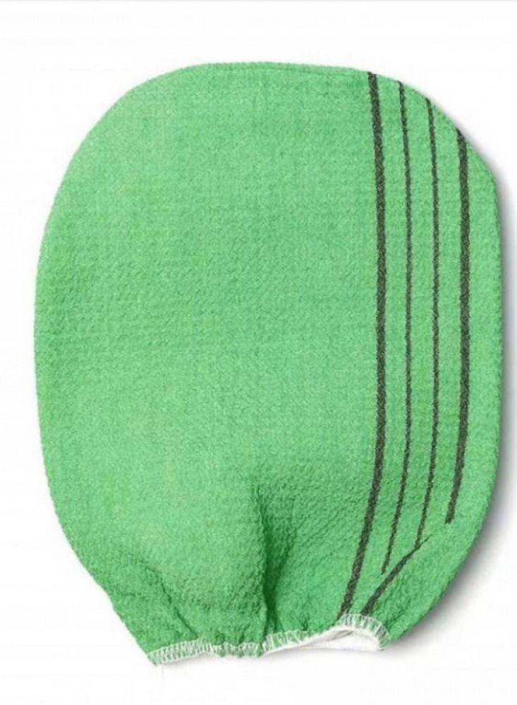 BLOOMING TIME Korean Loofah Exfoliating Body Cleansing Bath Towel Green - Image 2