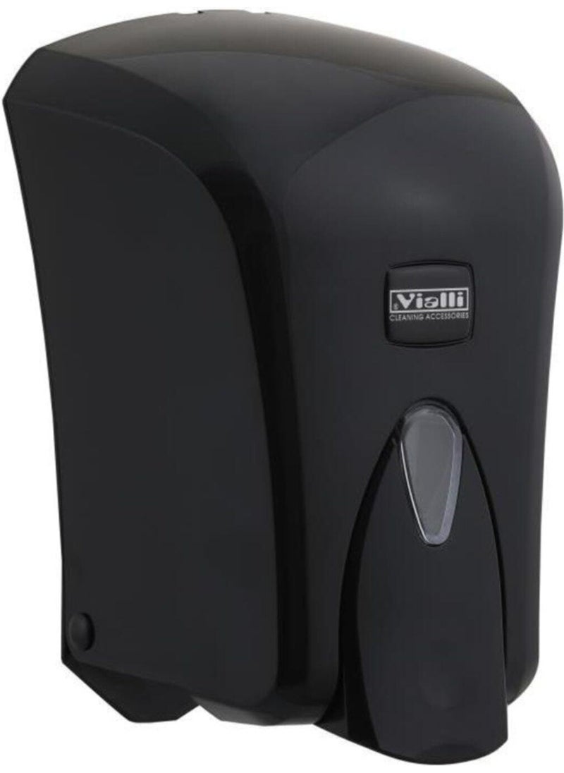 Vialli Liquid Soap Dispenser Apparatus with Vial 1000 ml Black  - Image 1