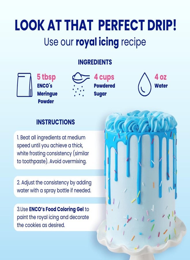 ENCO Meringue Powder 8.8 oz: Perfect for Royal Icing, Meringue Cookies, American Buttercream & more - Vanilla Flavor - Image 5