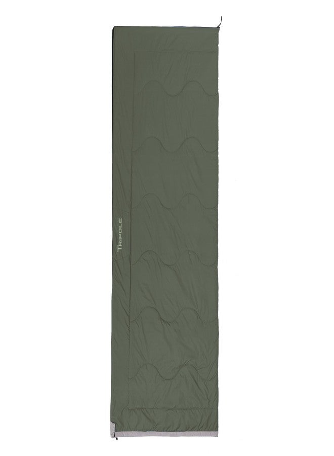 TriPole كيس نوم خفيف الوزن من سلسلة تريبول كامب للتخييم والمشي لمسافات طويلة في الصيف (أخضر) - Image 1