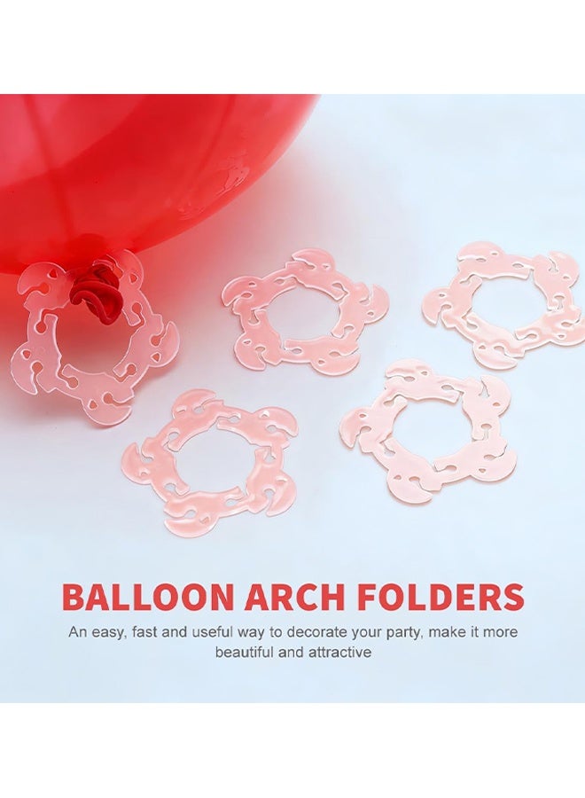 Wffo 50 PCS Reusable Balloon Clips, Plastic Balloon Arch Connectors Balloon Garland Kit, Flower Shape Balloon Clip Accessories for Wedding Baby Shower Birthday Party Decorations - Image 4