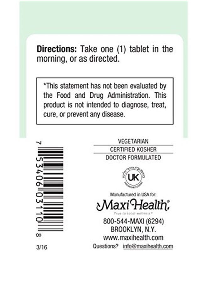 Maxi Health B-6 - Vitamin B6-100 mg Cardiovascular Health - 100 Tablets - Kosher (100 Pack)  - Image 3