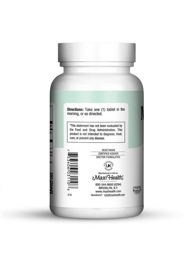 Maxi Health B-6 - Vitamin B6-100 mg Cardiovascular Health - 100 Tablets - Kosher (100 Pack)  - Image 2