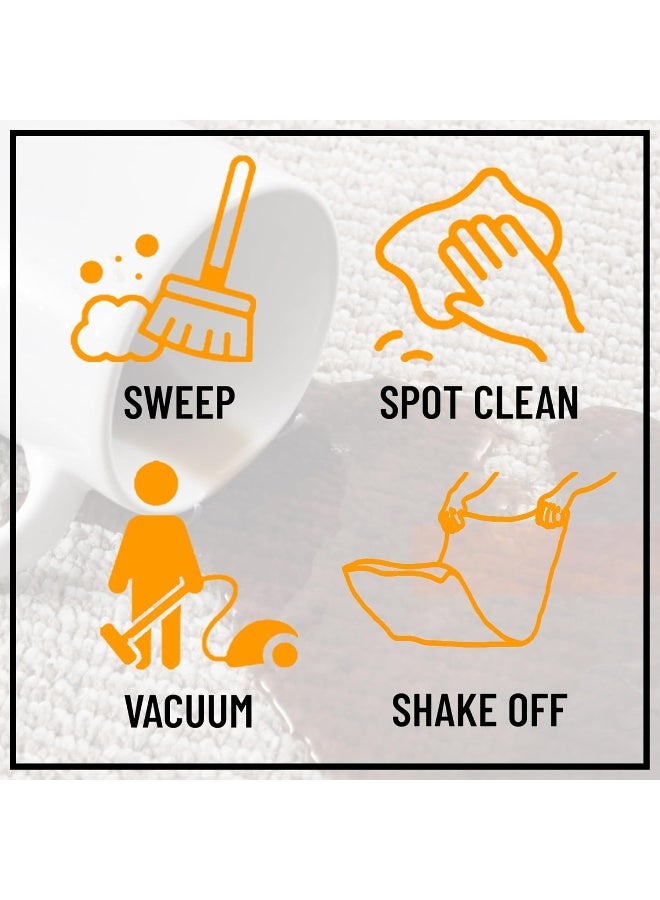 Ottomanson Machine Washable Text Design Laundry Room Rug Non-Slip Rubberback 2x5 Laundry Runner Rug for Laundry Room, Bathroom, Washroom, 20" x 59", Baby Blue - Image 4