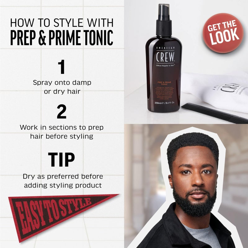 AMERICAN CREW Prep & Prime Tonic, 8.4 Fl Oz - Image 3