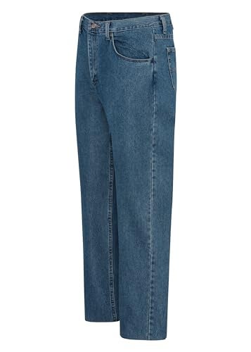 Red Kap Men's Relaxed Fit Jean, Stonewash, 46x32 - Image 5