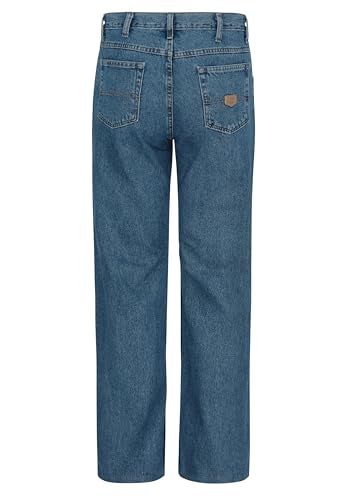 Red Kap Men's Relaxed Fit Jean, Stonewash, 46x32 - Image 4