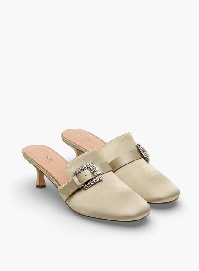 سيليست Women Buckle Detail Stiletto Heel Mules
