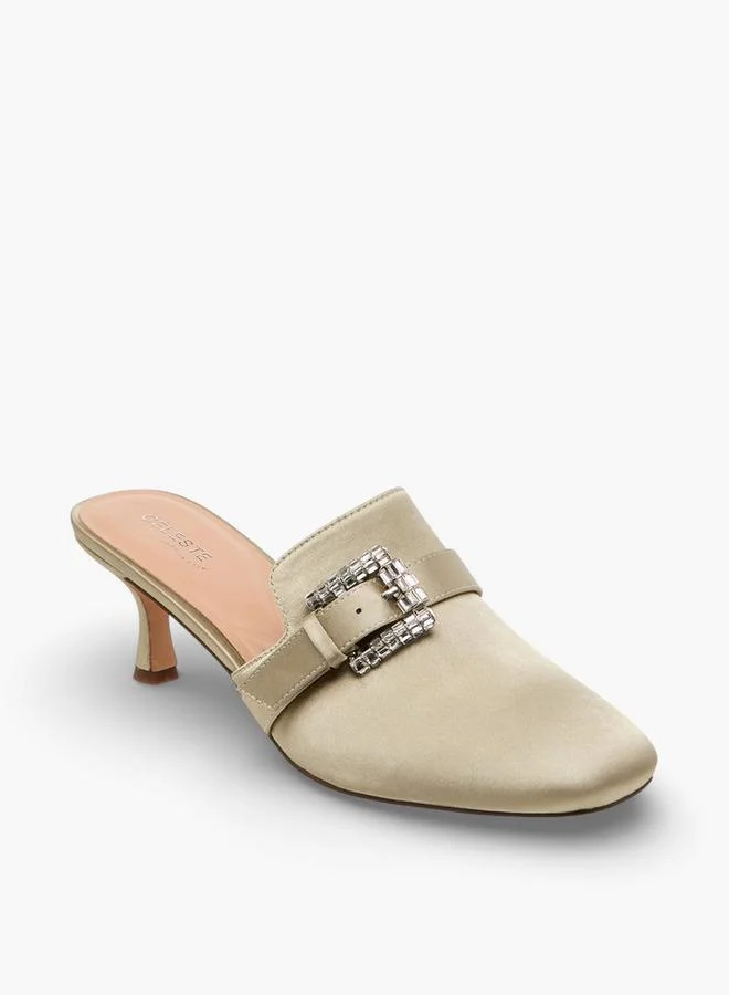 سيليست Women Buckle Detail Stiletto Heel Mules