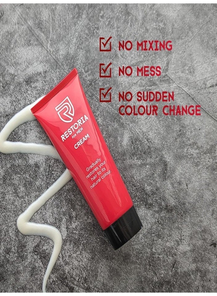 Restoria Hair Colour Restoring Cream, Gradually restore hair to its natural color - Image 5