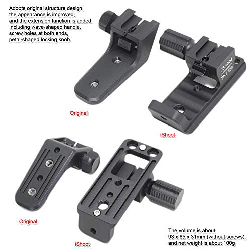 iShoot Lens Collar Replacement Foot Tripod Mount Ring Stand Compatible with Nikon Nikkor Z 70-200mm f/2.8 VR S, Z 100-400mm f/4.5-5.6 VR S, Z 400mm f/4.5 VR S, Arca Quick Release Plate Support Bracket - Image 4