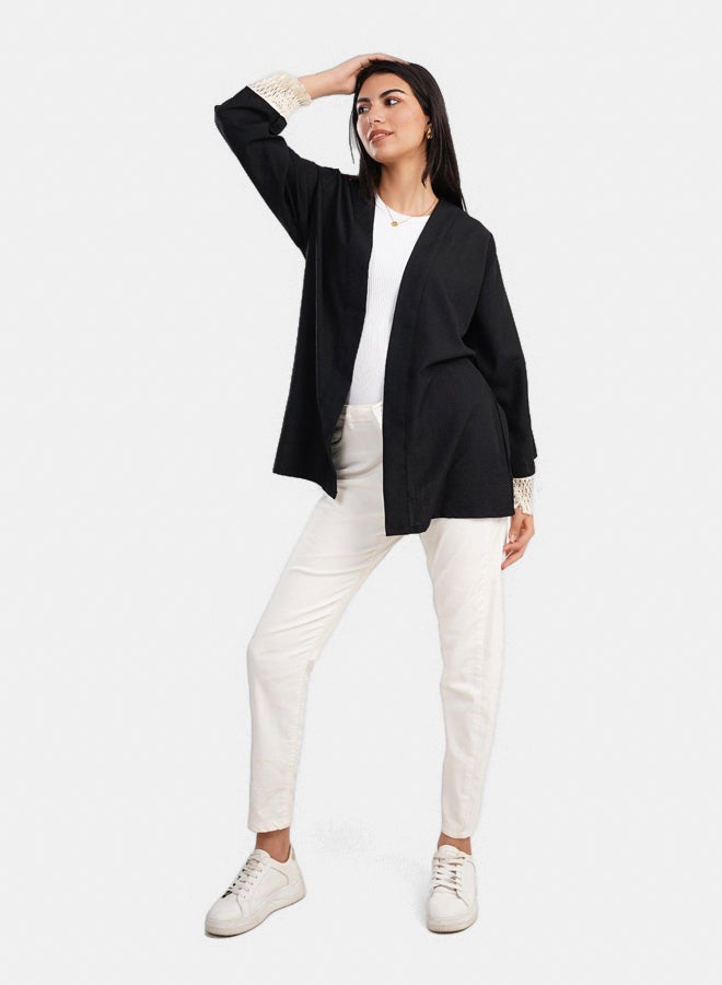 Clue Cardigan with Fringe Cuffs  - Image 1