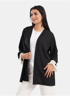 Clue Cardigan with Fringe Cuffs  - Image 2