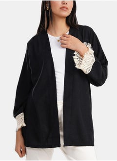 Clue Cardigan with Fringe Cuffs  - Image 3