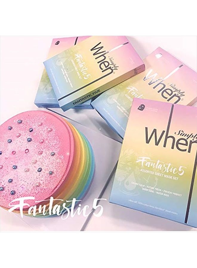 When Simply When Ultra-Soft Cotton Linter Facial Sheet Mask (Assorted) (5 PACK) - Image 5