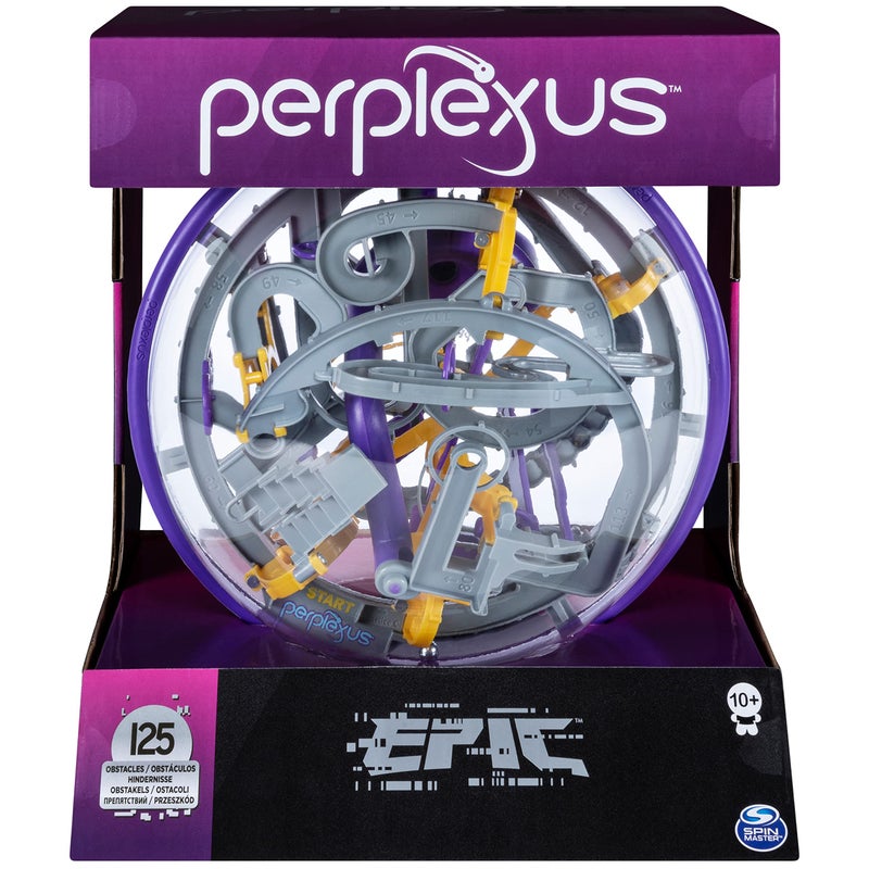 Spin Master Games Perplexus, Epic 3D Gravity Maze Game Brain Teaser Fidget Toy Puzzle Ball, for Kids & Adults Ages 10 and up - Image 1