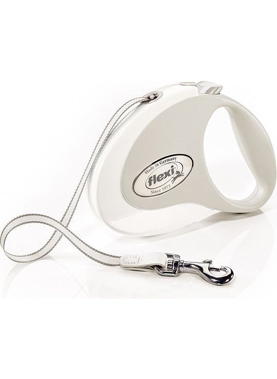 Flexi - Style Stripe Automatic Dog Leash 5mt Medium White - Image 1