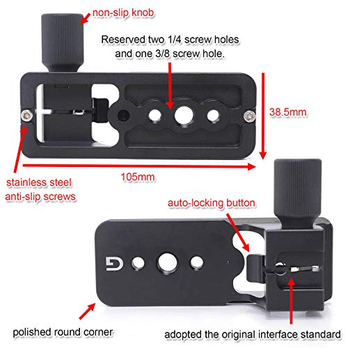 iShoot Replacement Lens Foot IS-THS260 for Sony FE 200-600mm f/5.6-6.3 G OSS Super Telephoto Zoom E-Mount Lens SEL200600G - Arca-Swiss Style - Built-in 105mm Length Quick Release Plate - Image 3