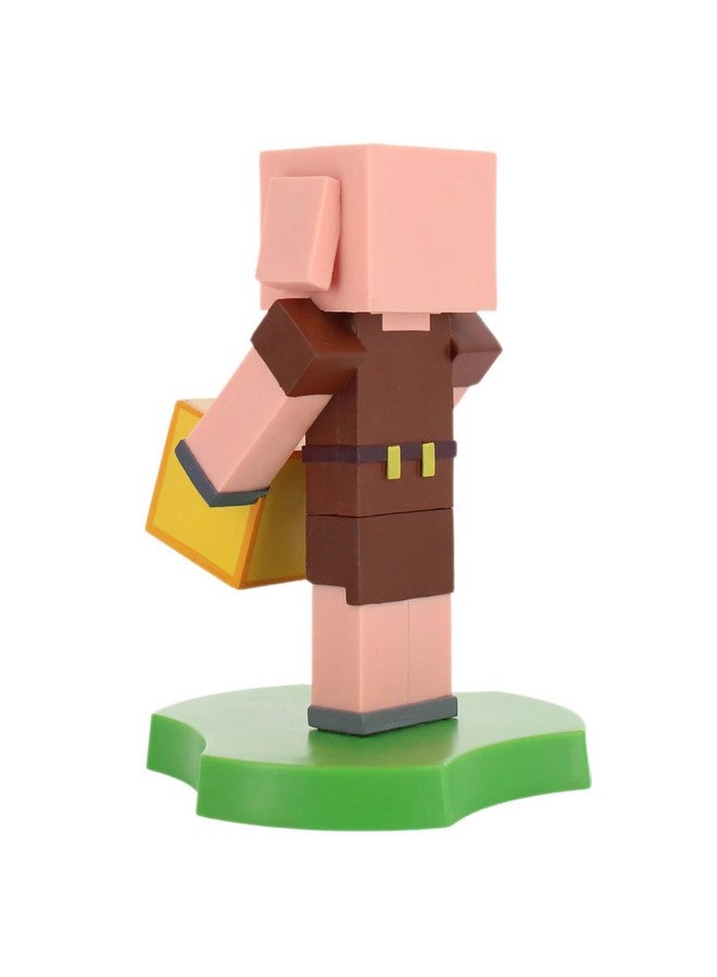 Exquisite Gaming: Holdems: Minecraft - Piglin - Earbud & Phone Holder, Cable Guys, 4" Mini Collectible with A Twist, Game Licensed Figure Stand - Image 5